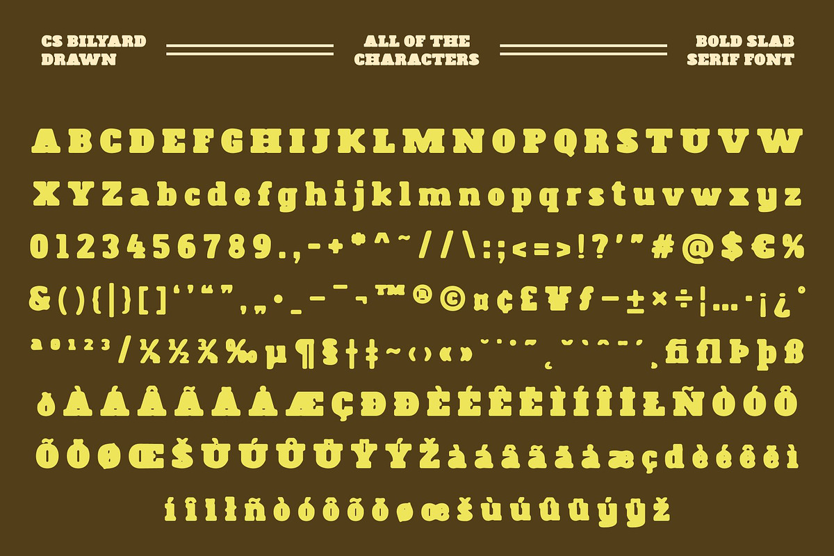 CS Bilyard Drawn, a Slab Serif Font by Craft Supply Co. (Photo 8 of 8)