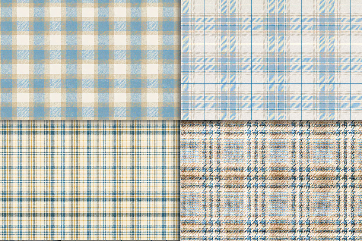 Pastel Plaid Scrapbook Paper Pack, a Pattern Graphic by Area (Photo 5 of 31)