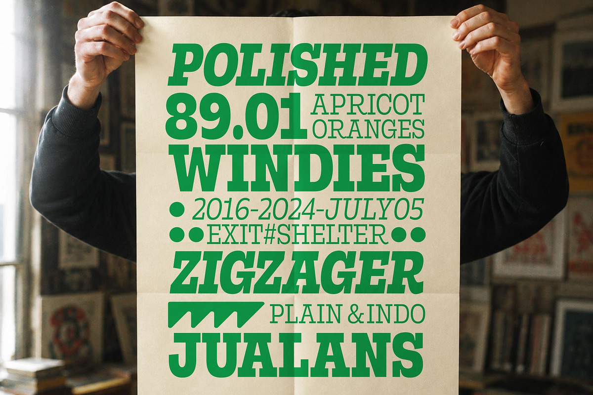 Rods; 72 Styles Slab Serif, a Slab Serif Font by Eko Bimantara (Photo 12 of 17)