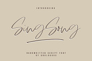 Sing Song | Handwritten  Script Font, a Script Font by Analogous (Thumbnail 1 of 13)