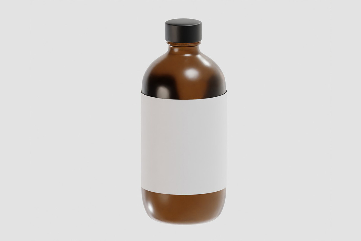 Medicine glass bottle, an Object 3D Model by fahad121 (Photo 3 of 7)