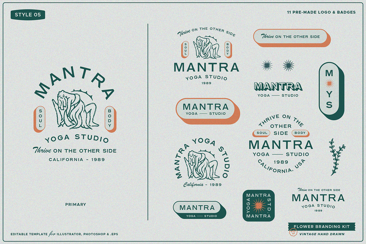 Flower Branding Kit, a Branding & Logo Template by Refolve Design (Photo 10 of 26)