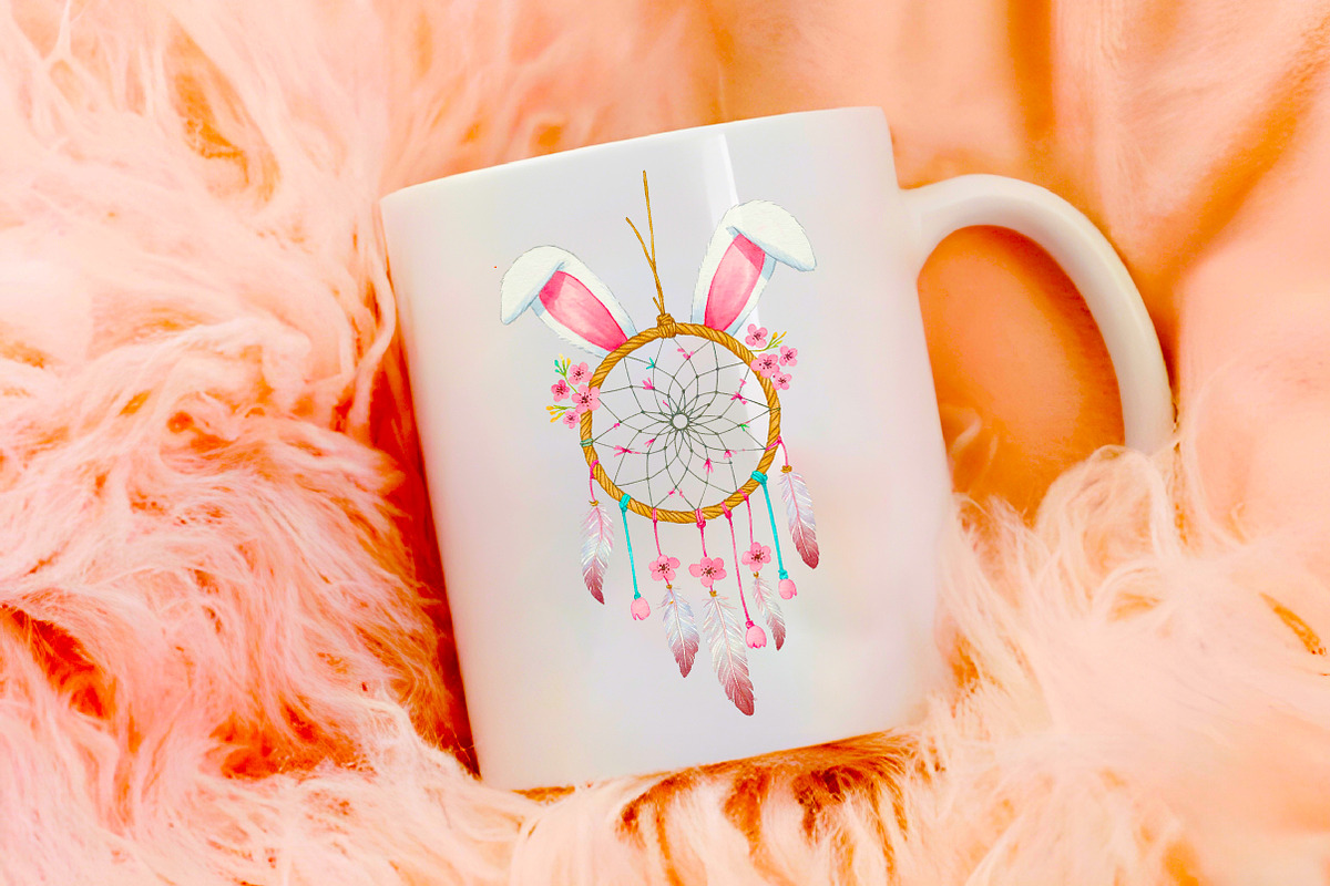 dream catcher made of Easter bunny c, an Illustration by RobertsArt (Photo 6 of 7)