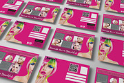 Flat Style Beauty Salons PostCard, a Card Template by Design Addict (Thumbnail 3 of 4)