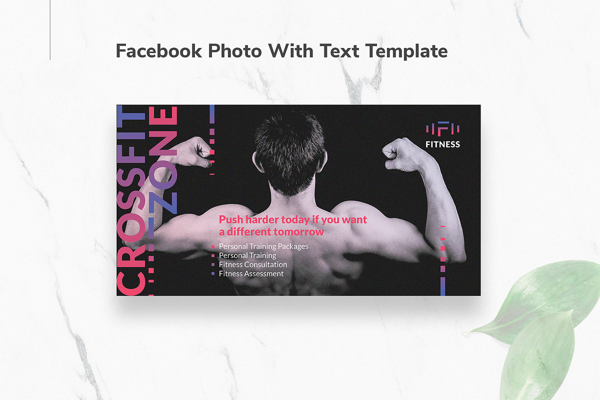Fitness Studio Facebook Materials, a Social Media Template by TemplatesNow! (Photo 6 of 7)
