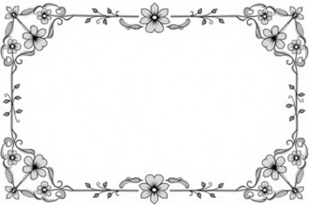 Flower Silhouette Frame Pack, an Illustration by Amazin_art (Photo 2 of 9)