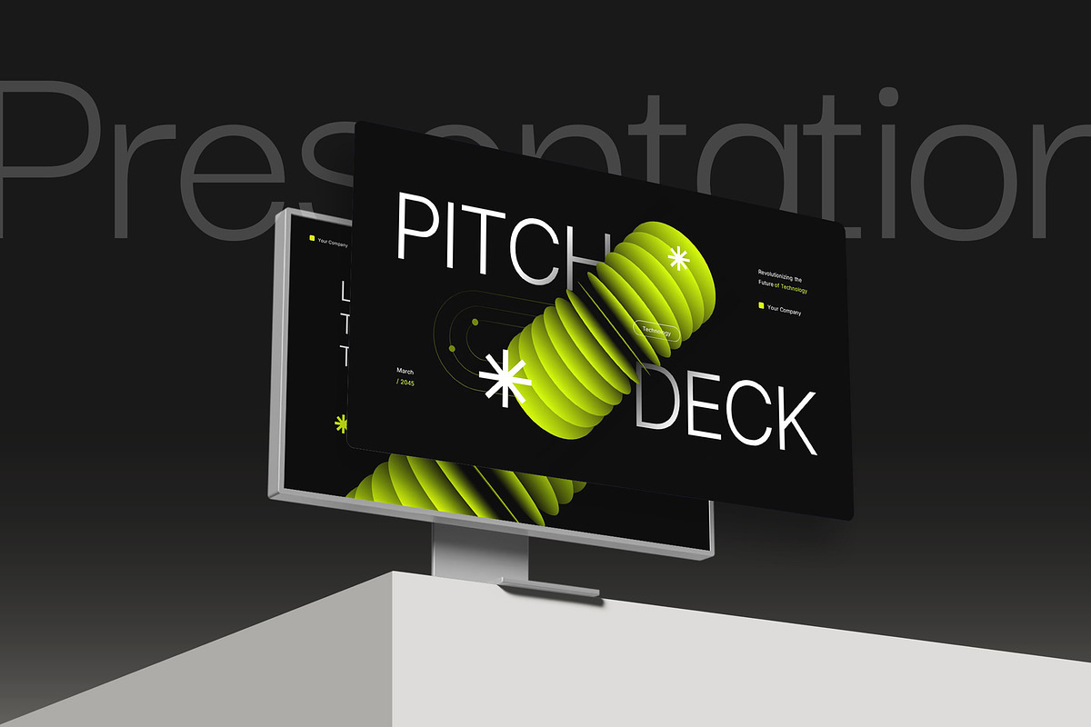 Futuristic Pitch Deck Powerpoint preview 2