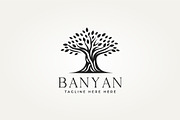 banyan old tree icon logo, a Branding & Logo Template by Blazybone (Thumbnail 2 of 2)