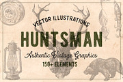 150 Vintage Hunting/Fishing Vectors, an Animal Illustration by Brigantine Designs (Thumbnail 1 of 8)