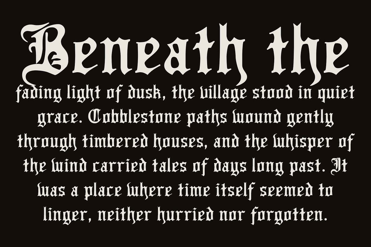 CS Rubeus Drawn, a Blackletter Font by Craft Supply Co. (Photo 2 of 8)