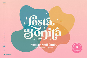 Losta Bonita - Modern Serif Family, a Font by creativemedialab