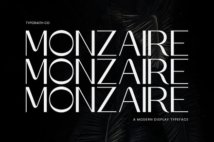 Monzaire | Modern Display Typeface