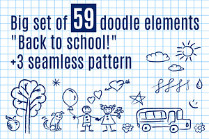 Back to school. Vector Doodles