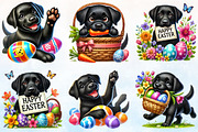 Easter Clipart, Labradors Clipart Bu, a Seasonal Illustration by Rose Art (Thumbnail 4 of 4)