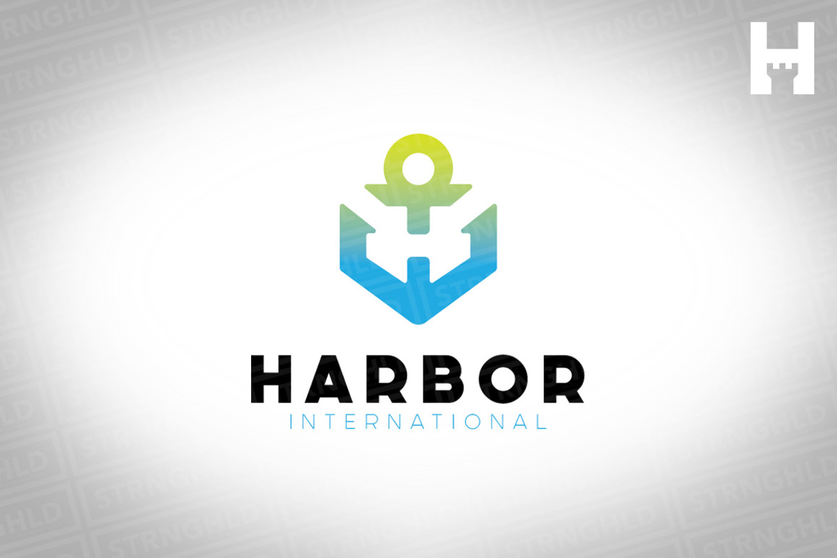 STYLISH BOLD ANCHOR LOGO TEMPLATE, a Branding & Logo Template by Strongholdbrand (Photo 1 of 3)