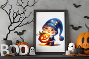 Halloween Cute Smiling Baby Gnome Su, an Illustration by RobertsArt (Thumbnail 4 of 7)