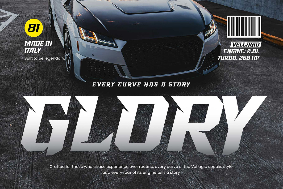 Racing Starter - Sporty Style, a Font by Novitype (Photo 7 of 11)