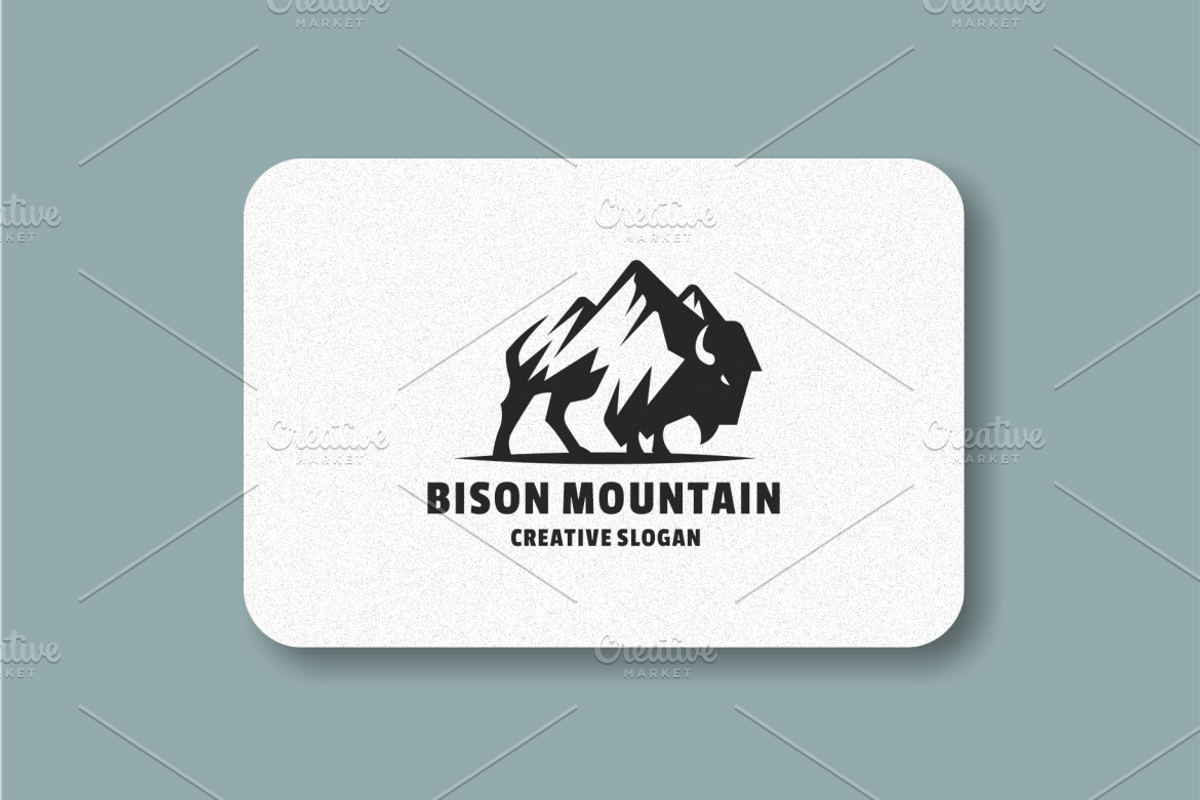 Bison Silhouette Logo Template, a Branding & Logo Template by EndR_ID (Photo 3 of 3)