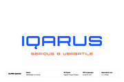 Iqarus Futuristic Sans Serif, a Sans Serif Font by alpercakici (Thumbnail 1 of 15)