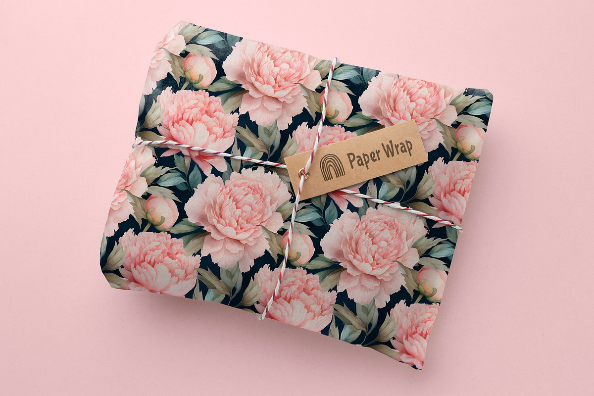 Peony Flowers Seamless Patterns, a Pattern Graphic by ArtIrisArt (Photo 7 of 12)