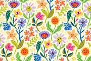 Happy Little Blooms, a Pattern Graphic by PenguinHouse (Thumbnail 2 of 8)