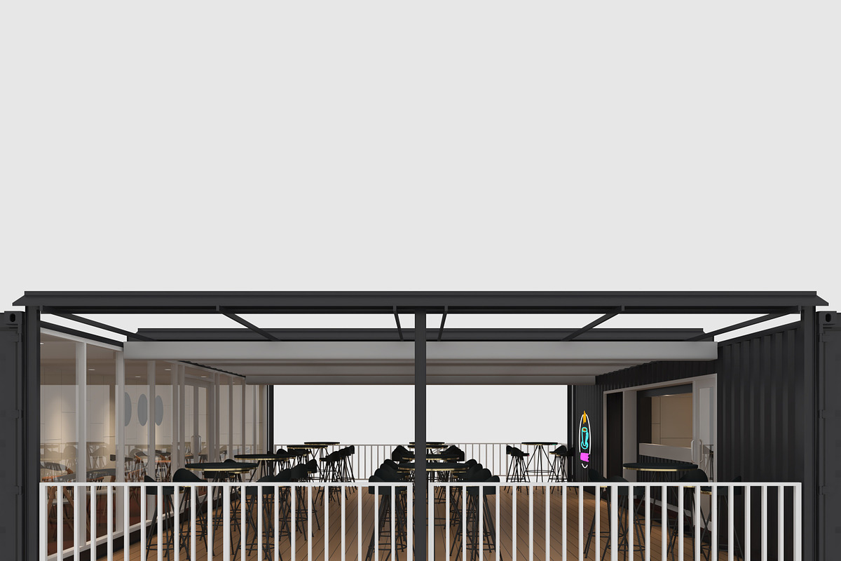 3D Model Container Cafe 14, an Architecture 3D Model by SR 3D Visual (Photo 12 of 19)