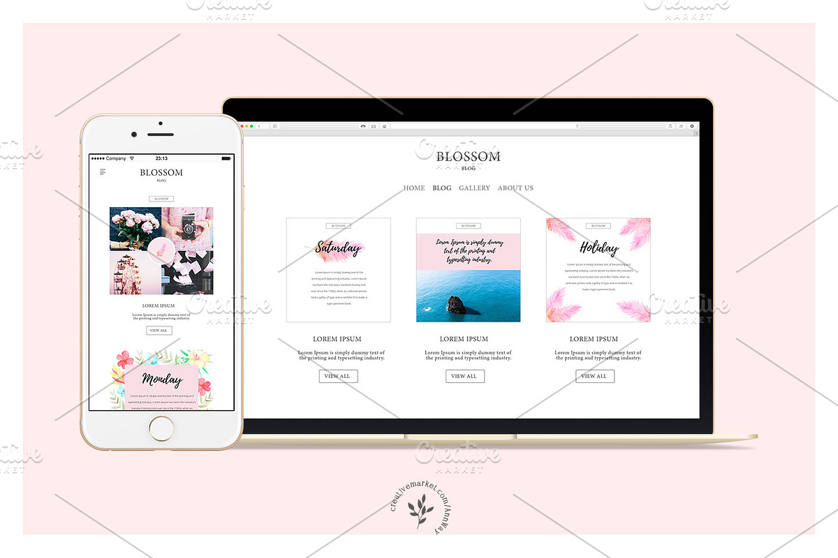 Flamingo | Social Media Pack, a Social Media Template by Blossom (Photo 7 of 7)