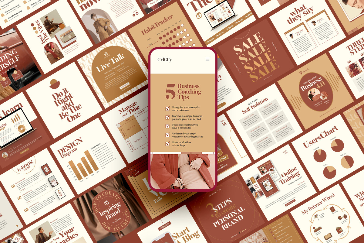 Instagram Creator For Coach CANVA PS, a Social Media Template by Eviory (Photo 7 of 57)