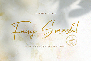 Fany Smash - Handwritten Font