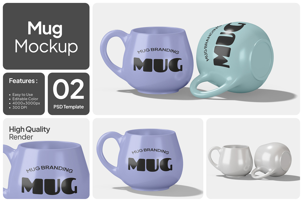 Mug Mockup, a Household Mockup by Unerispace (Photo 1 of 4)