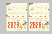 Creative 2026 Wall Calendar, a Stationery Template by Neermana (Thumbnail 4 of 4)