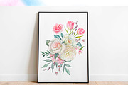Watercolor Spring Floral Bouquet, an Object Illustration by DiashaArt (Thumbnail 5 of 5)
