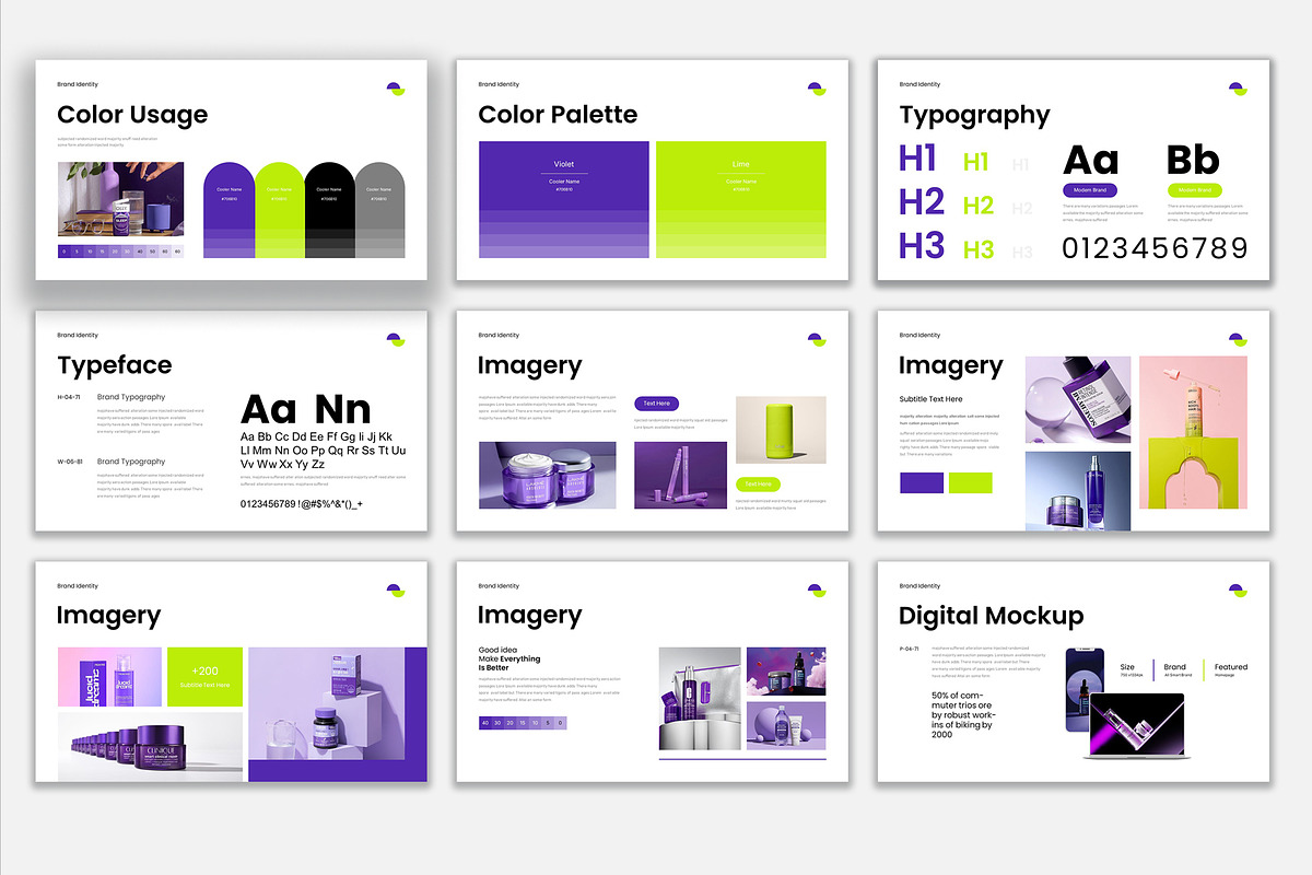 brand identity Presentation Template, a Presentation Template by Pradaxa (Photo 4 of 6)