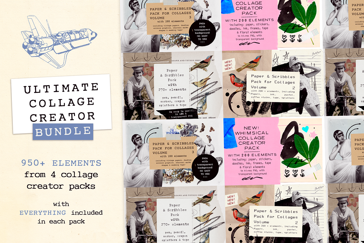 Ultimate Collage Creator Bundle, an Object Graphic by Ana's Fonts (Photo 14 of 14)