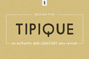 Tipique Mid-Century Font Revival