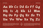 Elgarde Modern Blackletter Font, a Blackletter Font by Vadovastd (Thumbnail 2 of 11)