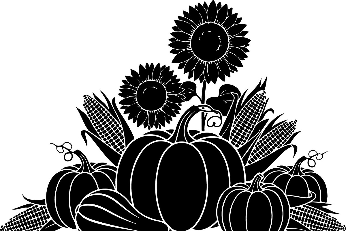 Thanksgiving Harvest Silhouette, an Illustration by Creativeshirt (Photo 36 of 51)