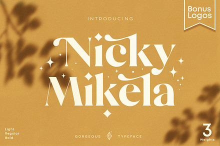 Mikela - Gorgeous Typefaces, a Serif Font by NEWFLIX.Bro