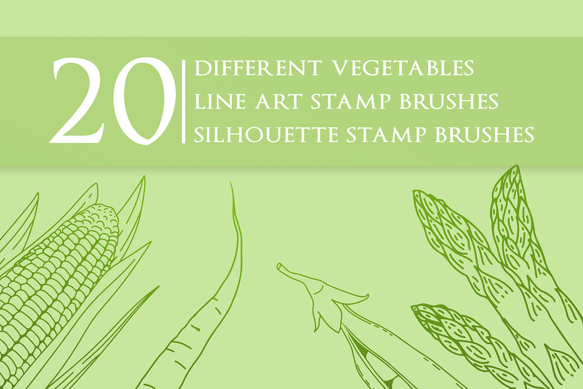 40 Procreate Vegetable Stamp Brushes, a Brush Add-On by BrushBoy (Photo 2 of 4)