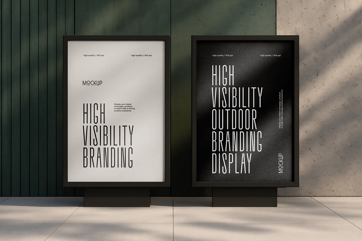 Outdoor Advertising Stand Mockup Set, a Mockup by dpi (Photo 7 of 10)