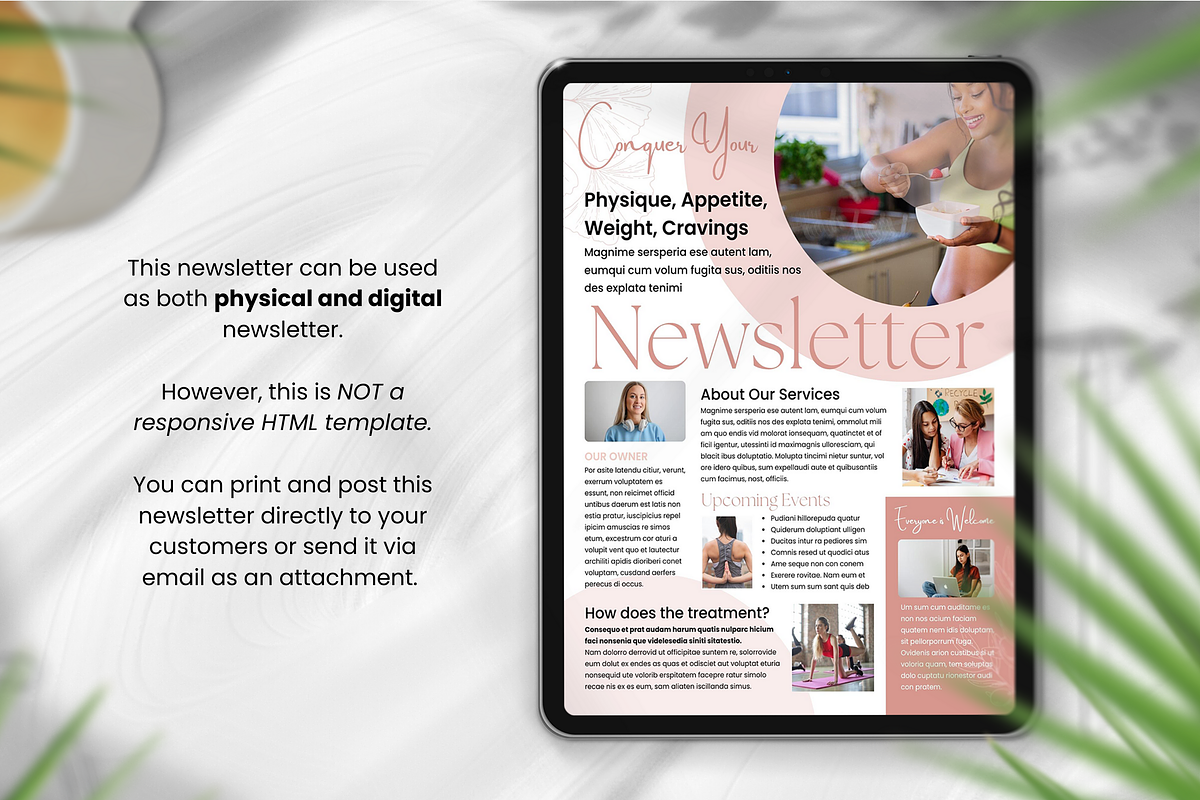 Yoga Class Newsletter Canva Template, an Email Template by PixelCraft (Photo 14 of 16)
