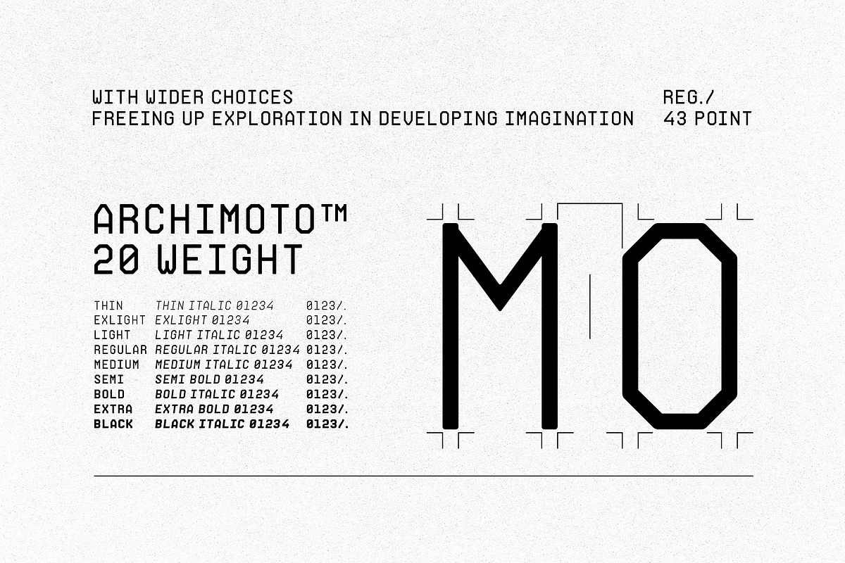 Archimoto, a Sans Serif Font by OWL KING (Photo 7 of 9)