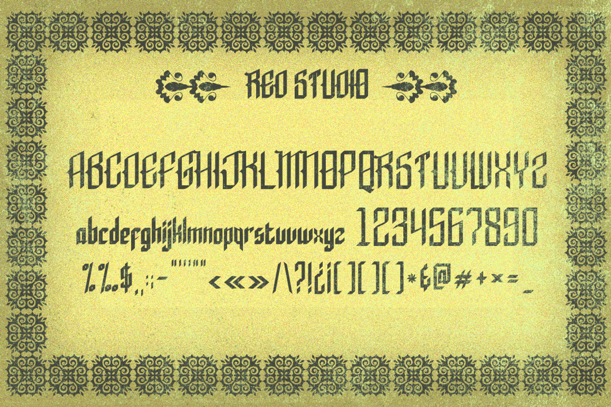 Sale ! 50% Abraham Typeface + Bonus preview 2