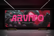 Arvitto | Futuristic Typeface, a Sans Serif Font by gracetype_studio (Thumbnail 9 of 12)