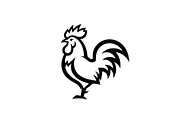 Rooster Chicken Silhouette Bundle, an Illustration by Designs_River (Thumbnail 11 of 51)