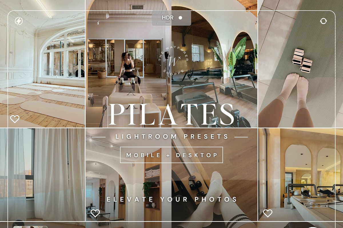 15 Pilates Lightroom Presets, a Preset Add-On by TheWayfarerShoppe (Photo 1 of 10)