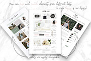 SALE! Web Design Kit for Bloggers, a Templates & Theme by SwitzerShop (Thumbnail 7 of 19)