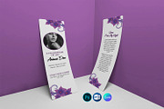 Funeral Bookmark Template, a Card Template by Template Shop (Thumbnail 1 of 3)