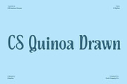 CS Quinoa Drawn, a Serif Font by Craft Supply Co. (Thumbnail 1 of 8)