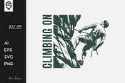 Rock Climbing T-shirt Design, a Graphic by shaondesigns (Thumbnail 1 of 5)